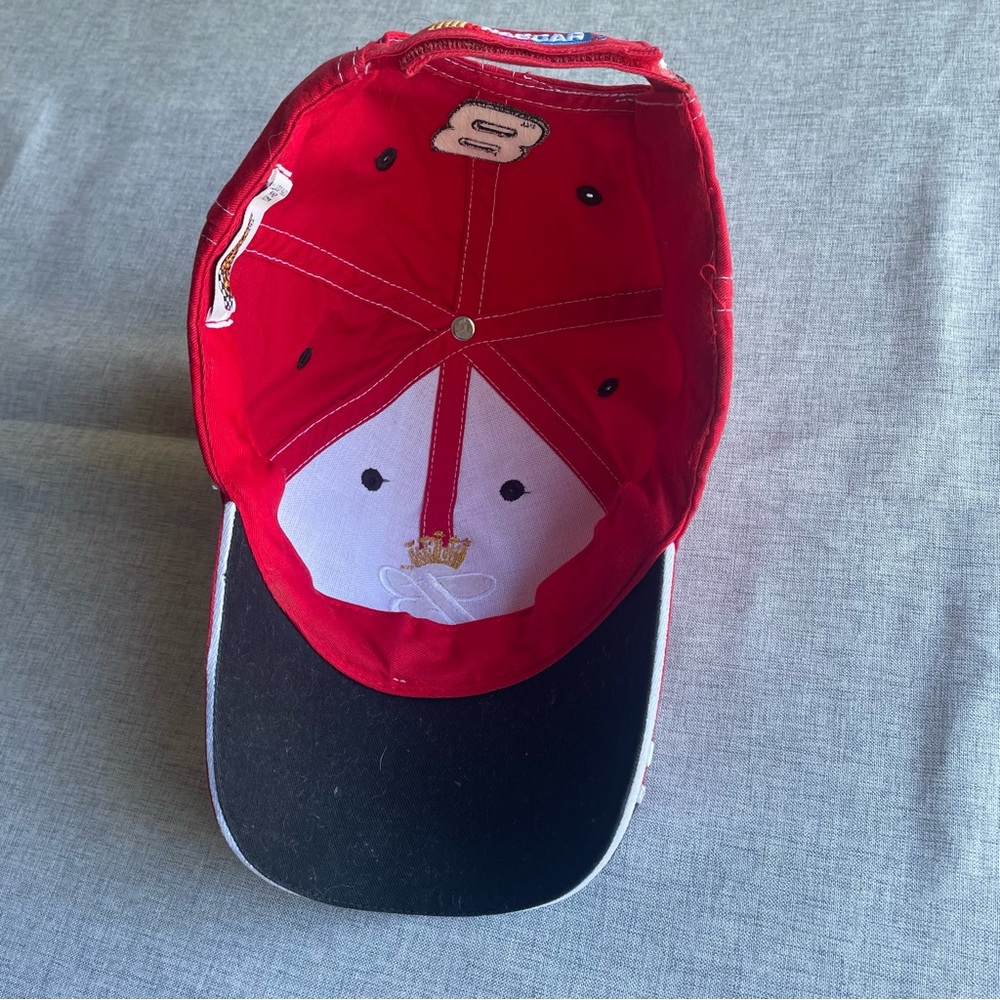 Budweiser Hat NASCAR Cap Dale Earnhardt Jr Winners Circle Adjustable Red Black 8 - Picture 11 of 12